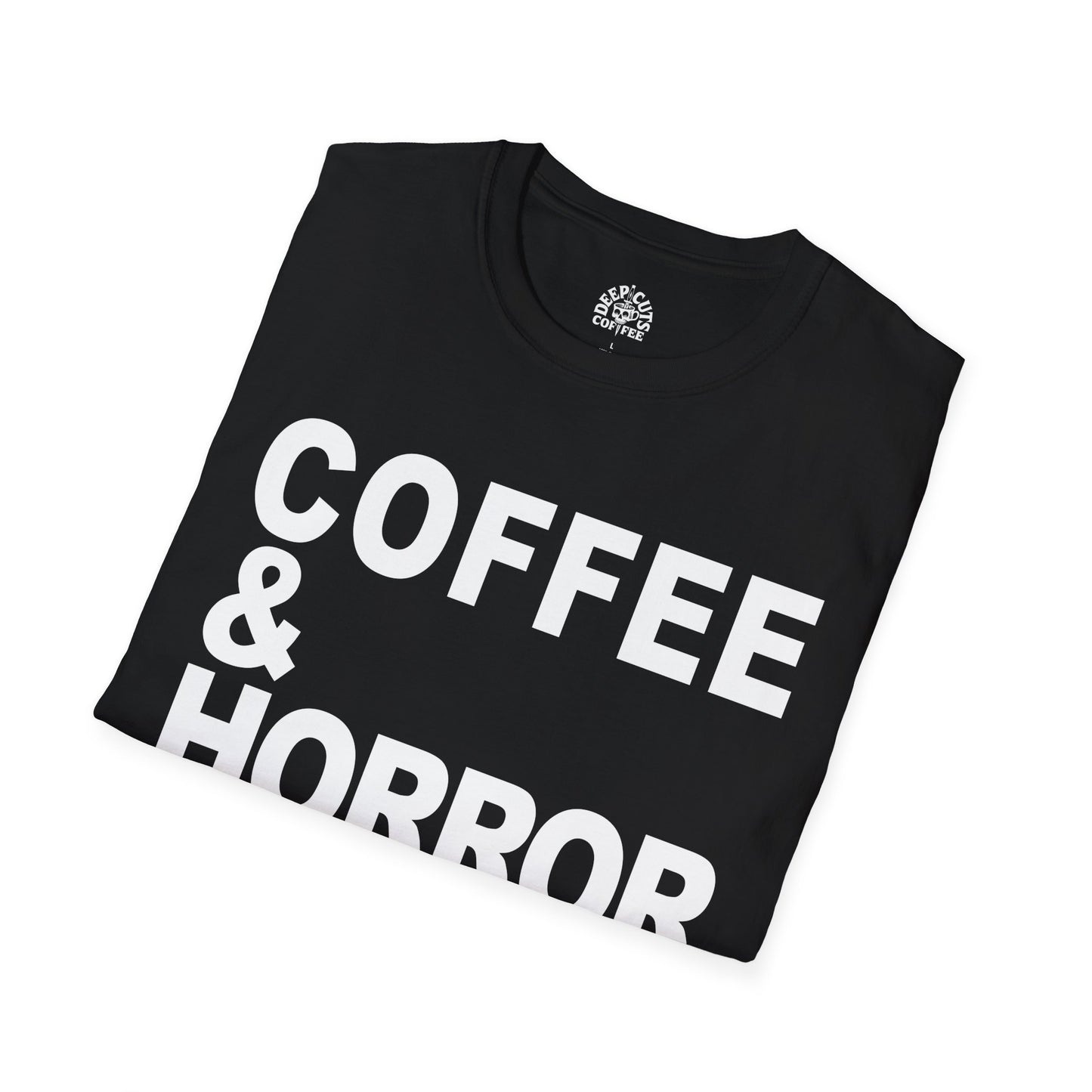 Coffee & Horror Movies Unisex Softstyle T-Shirt