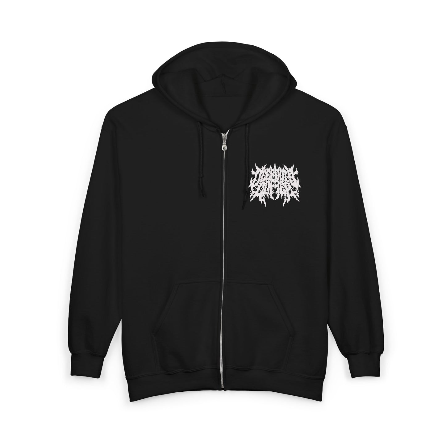 Metal Logo Full Zip Hoodie