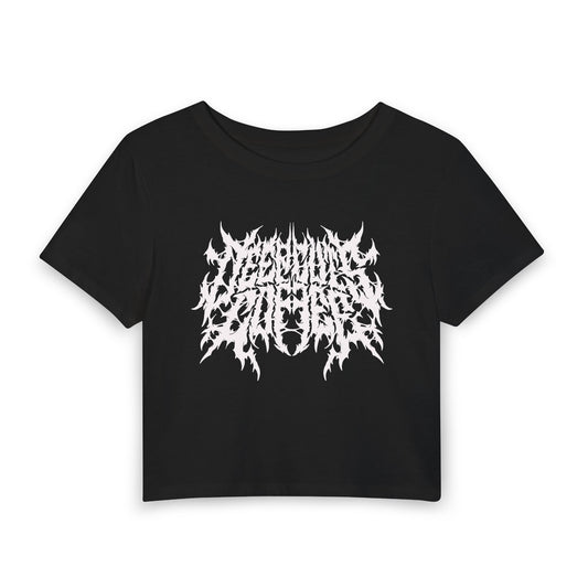 Death Metal Logo Women's Baby Tee
