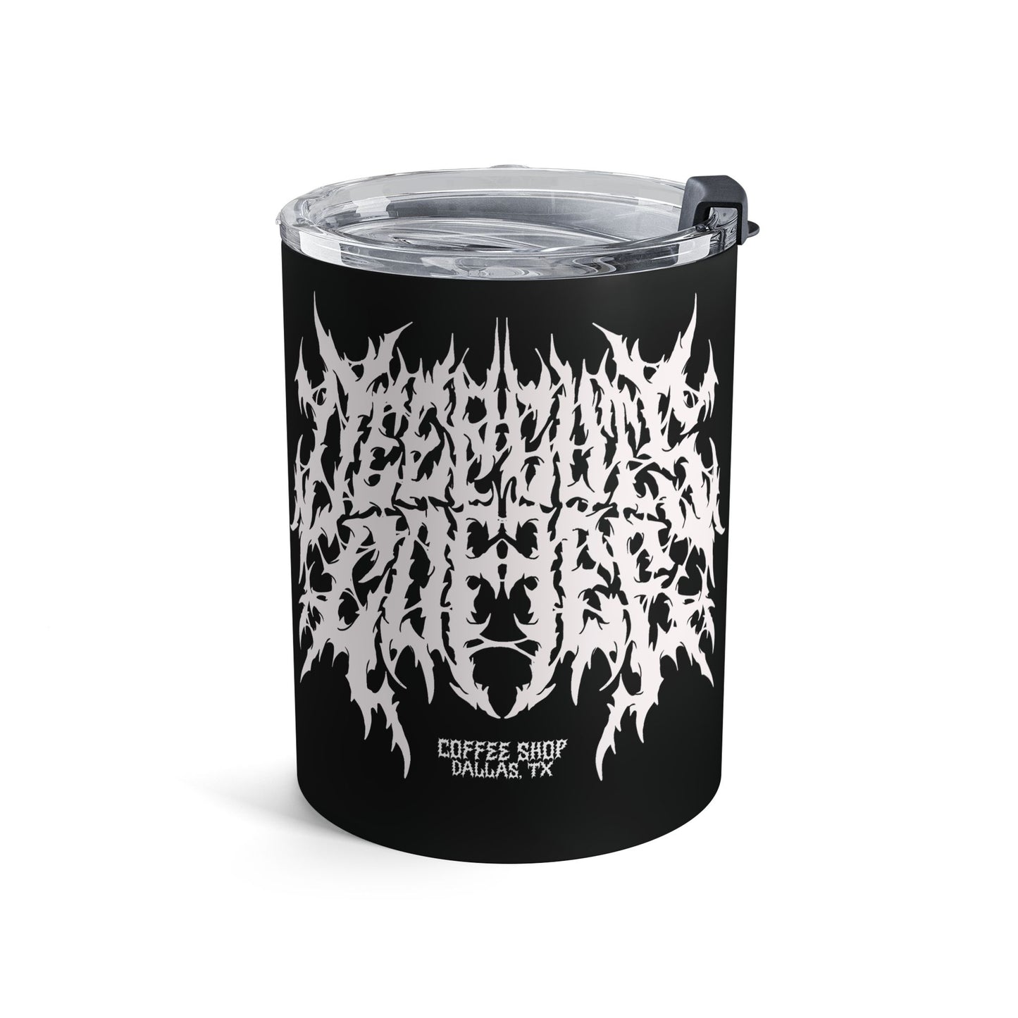 Black Metal Tumbler 10 oz
