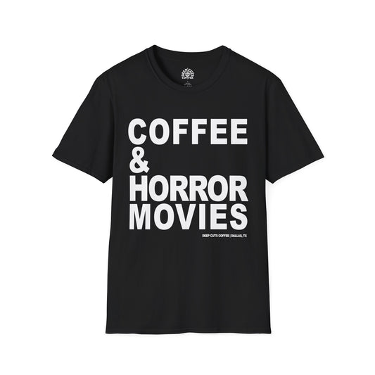 Coffee & Horror Movies Unisex Softstyle T-Shirt