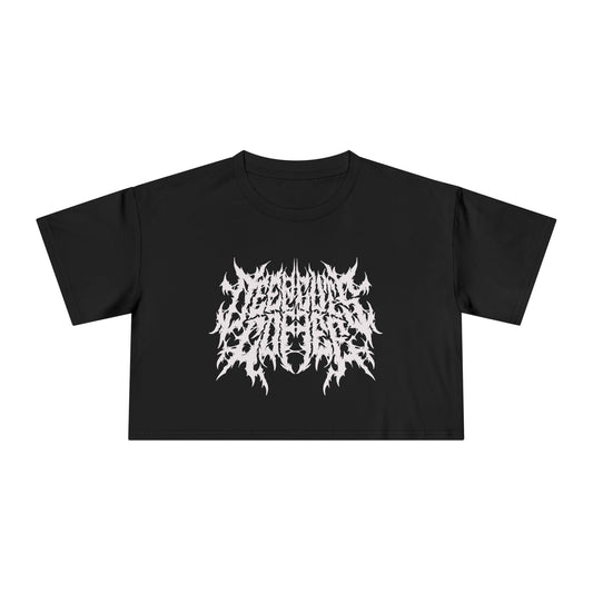 Death Metal Logo Crop Top