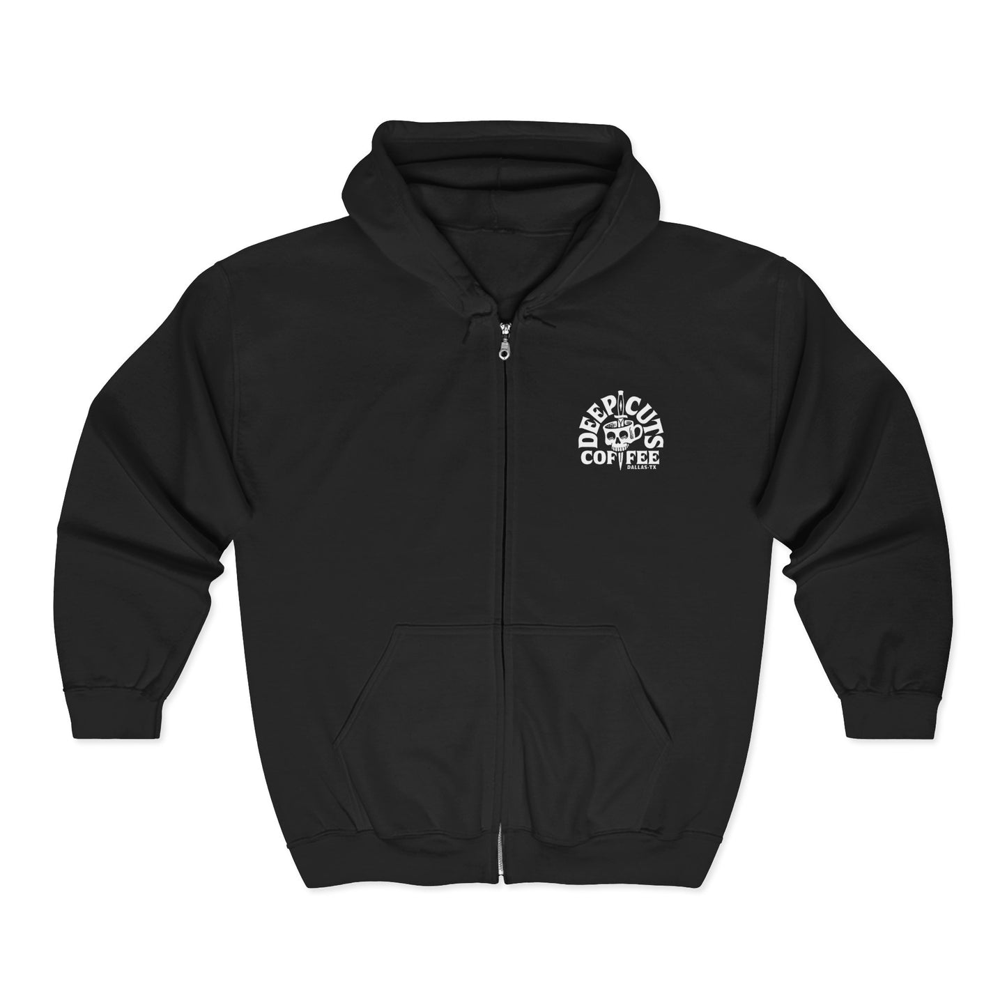 Deep Cuts Coffee Full Zip Hoodie