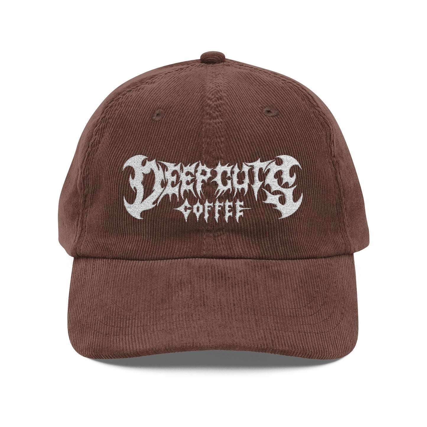 Embroidered Cap Deep Cuts Coffee