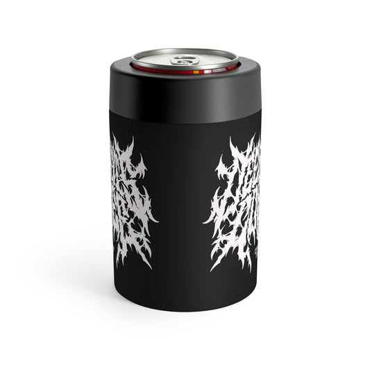 Black Metal Logo Can Cooler