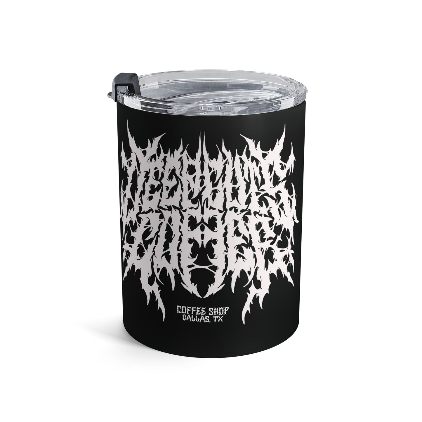 Black Metal Tumbler 10 oz
