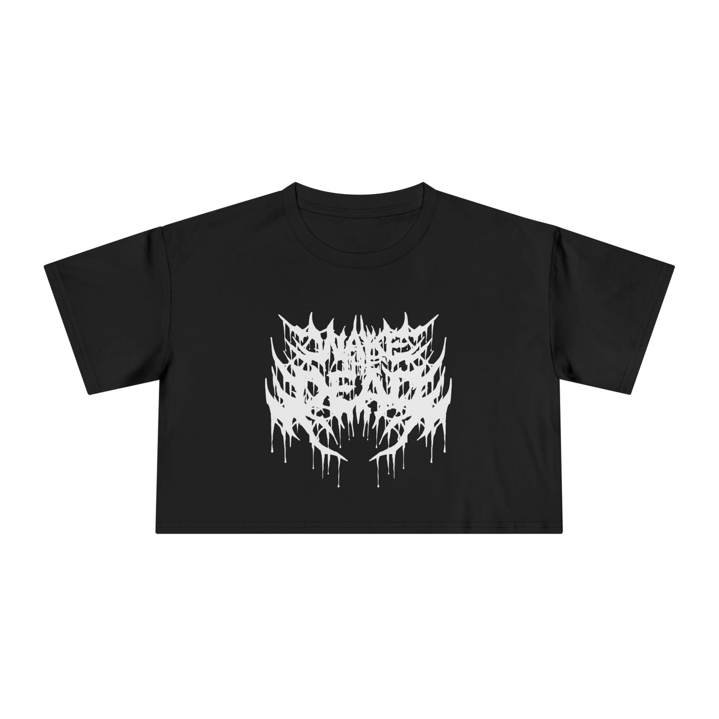 Wake the Dead Metal Logo Crop Top