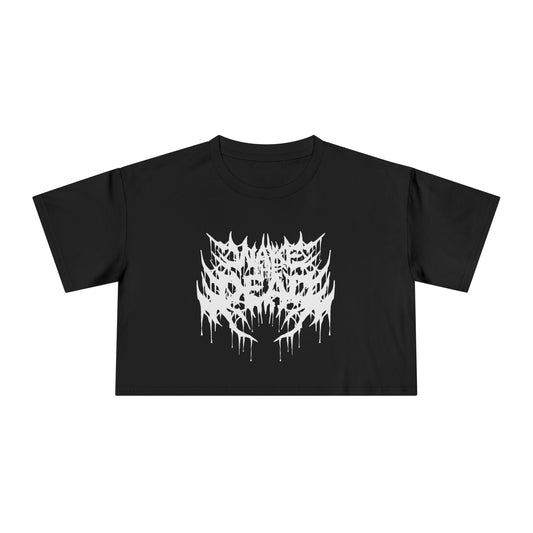 Wake the Dead Metal Logo Crop Top
