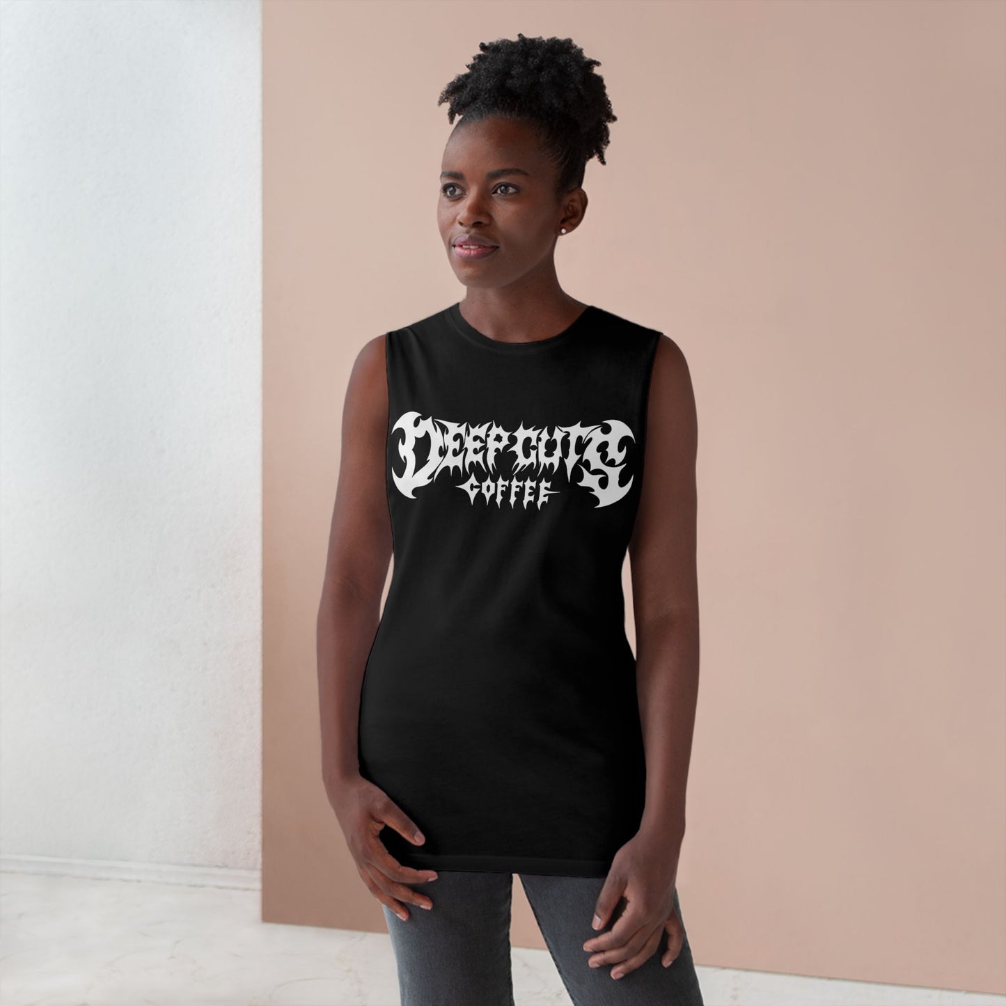 Deep Cuts Coffee - Metal Logo