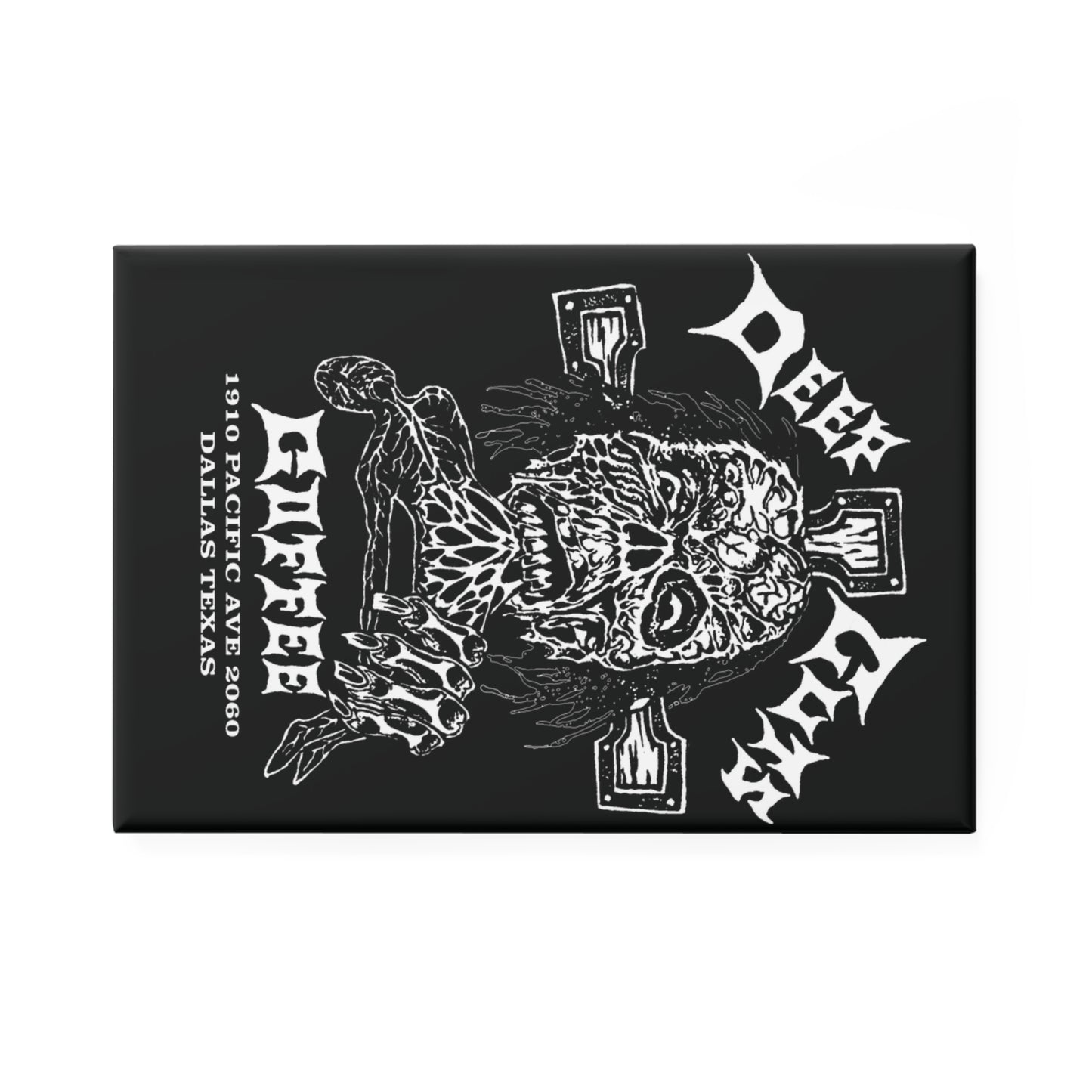 Horror Skull Rectangle Magnet