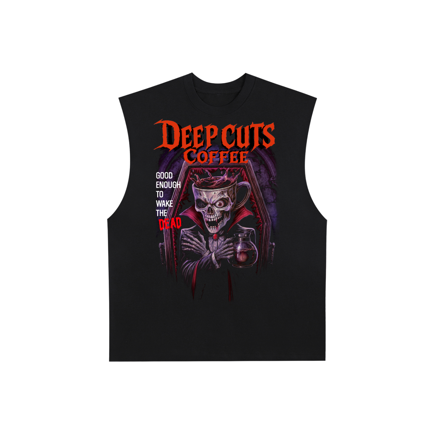Dead Tired Dripper Raw Edge Muscle Tee